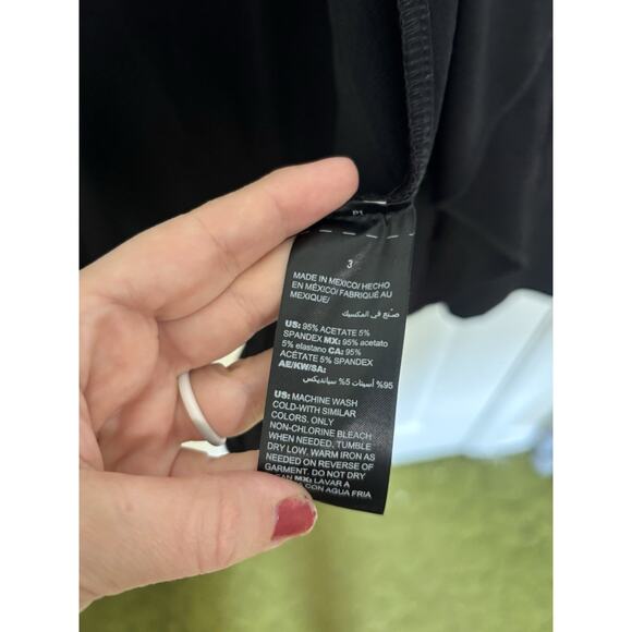 NWT Chico’s Travelers Black Open Front Cardigan Size 3 XL Slinky Stretch Classic - Picture 4 of 6